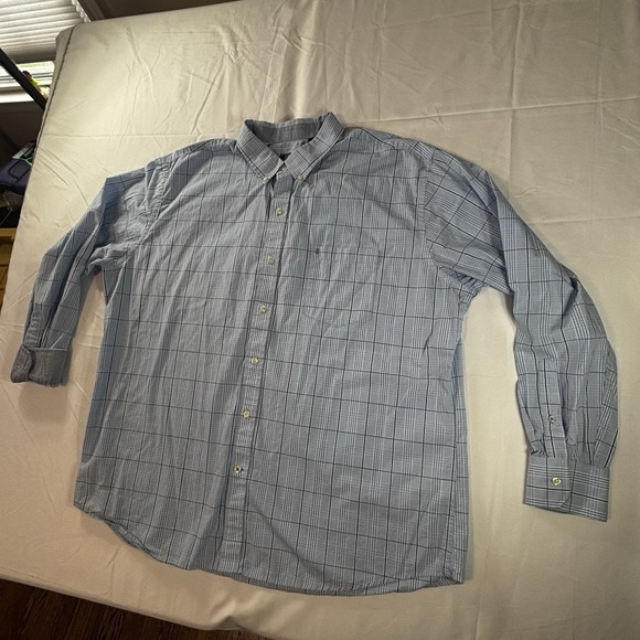 Izod Premium Essentials Size 2XL Men's Embroidered Pocket Logo Button Down Shirt - Picture 4 of 14